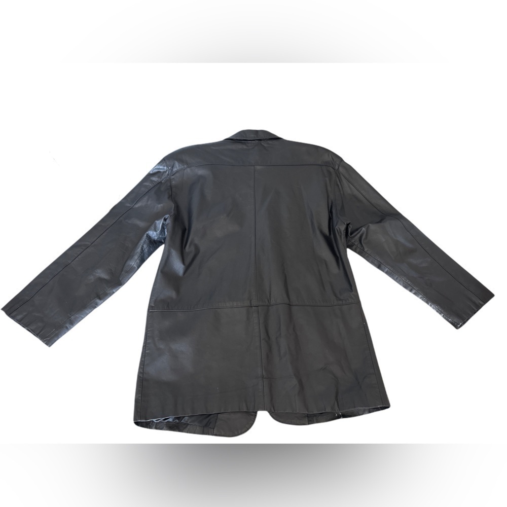 “Leathers by Tibor” Vintage Genuine Leather Black Jacket Size 12 - Picture 9 of 10